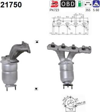 AS 21750 - Catalytic Converter www.parts5.com