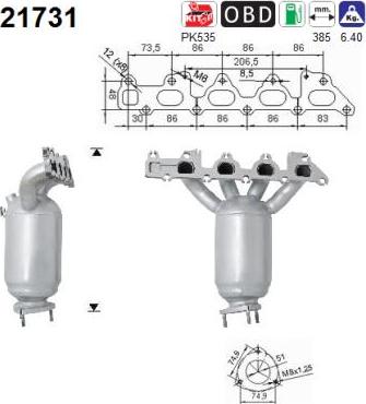 AS 21731 - Catalytic Converter www.parts5.com