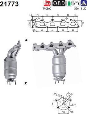 AS 21773 - Catalytic Converter www.parts5.com