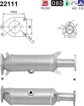 AS 22111 - Catalytic Converter www.parts5.com
