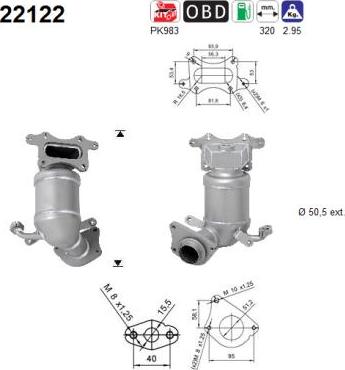 AS 22122 - Catalytic Converter www.parts5.com