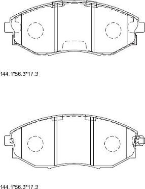 Asimco KD3735F - Brake Pad Set, disc brake www.parts5.com