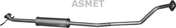 Asmet 05.196 - Middle Silencer www.parts5.com