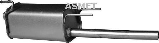 Asmet 05.168 - Глушитель выхлопных газов, конечный www.parts5.com