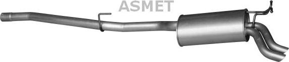 Asmet 01.075 - End Silencer www.parts5.com