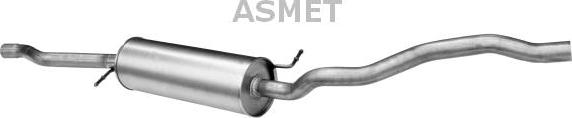 Asmet 03.098 - Middle Silencer www.parts5.com