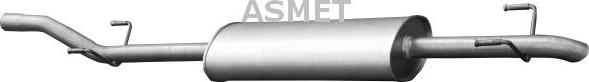 Asmet 02.045 - Глушитель выхлопных газов, конечный www.parts5.com