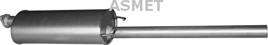 Asmet 07.187 - Middle Silencer www.parts5.com