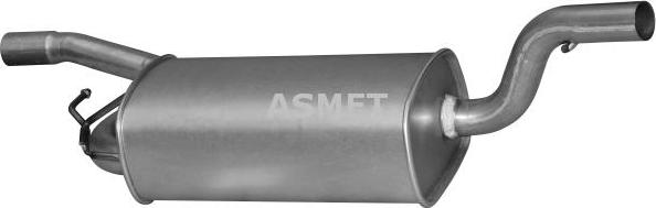 Asmet 07.245 - Middle Silencer www.parts5.com