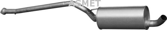 Asmet 07.215 - Middle Silencer www.parts5.com