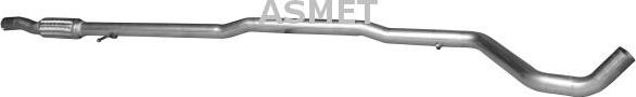 Asmet 16.086 - Exhaust Pipe www.parts5.com