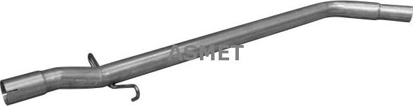 Asmet 10,097 - Exhaust Pipe www.parts5.com