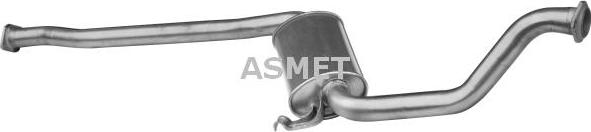 Asmet 23.007 - Middle Silencer www.parts5.com