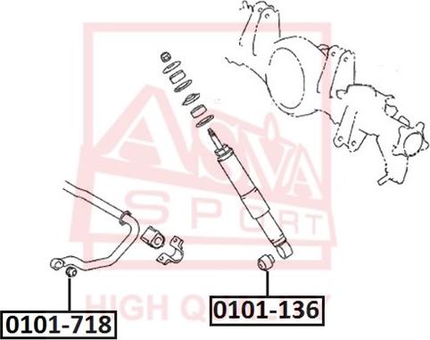 ASVA 0101-136 - Suspension, bras de liaison www.parts5.com