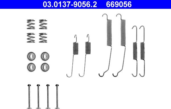 ATE 03.0137-9056.2 - Accessory Kit, brake shoes www.parts5.com