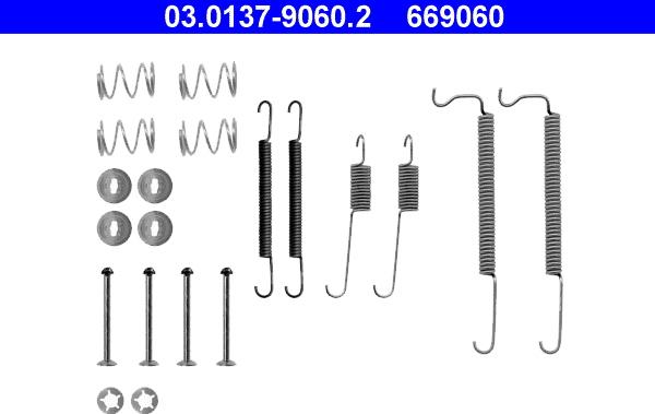 ATE 03.0137-9060.2 - Accessory Kit, brake shoes www.parts5.com