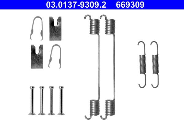 ATE 03.0137-9309.2 - Accessory Kit, brake shoes www.parts5.com