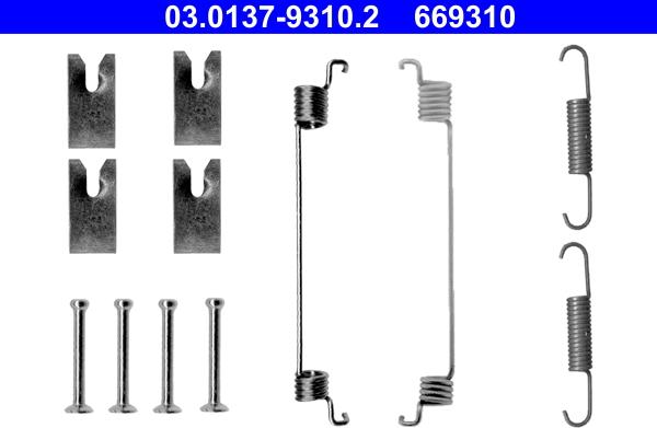ATE 03.0137-9310.2 - Accessory Kit, brake shoes www.parts5.com