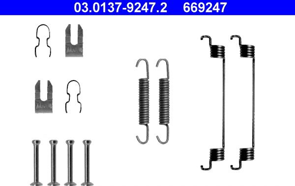 ATE 03.0137-9247.2 - Accessory Kit, brake shoes www.parts5.com