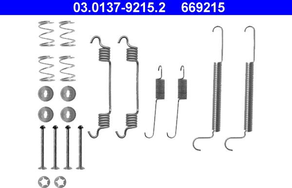ATE 03.0137-9215.2 - Accessory Kit, brake shoes www.parts5.com