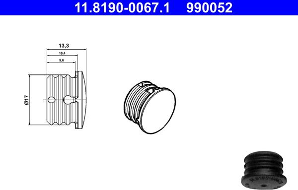 ATE 11.8190-0067.1 - Sealing / Protection Plugs www.parts5.com