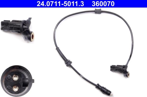 ATE 24.0711-5011.3 - Sensor, wheel speed www.parts5.com