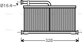 Ava Quality Cooling AIA6397 - Heat Exchanger, interior heating www.parts5.com