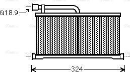 Ava Quality Cooling AIA6296 - Heat Exchanger, interior heating www.parts5.com