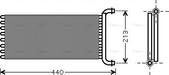 Ava Quality Cooling MSA6399 - Heat Exchanger, interior heating www.parts5.com