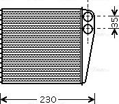 Ava Quality Cooling VNA6229 - Heat Exchanger, interior heating www.parts5.com