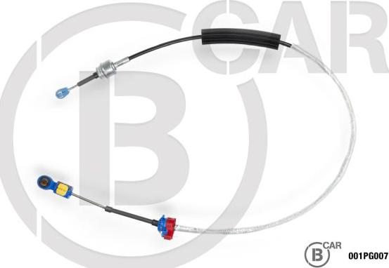 B CAR 001PG007 - Cable, manual transmission www.parts5.com