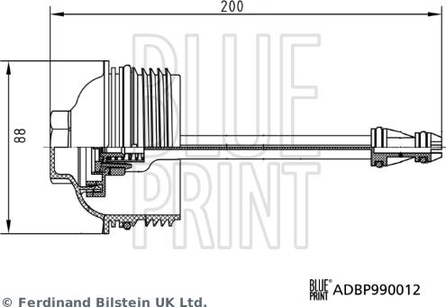 Blue Print ADBP990012 - Cap, oil filter housing www.parts5.com