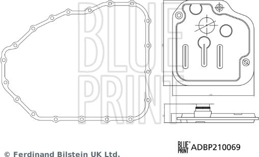 Blue Print ADBP210069 - Hydraulic Filter, automatic transmission www.parts5.com