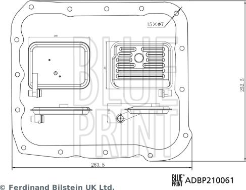 Blue Print ADBP210061 - Hydraulic Filter, automatic transmission www.parts5.com