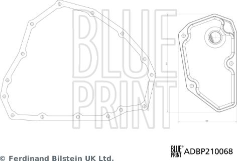 Blue Print ADBP210068 - Hydraulic Filter, automatic transmission www.parts5.com
