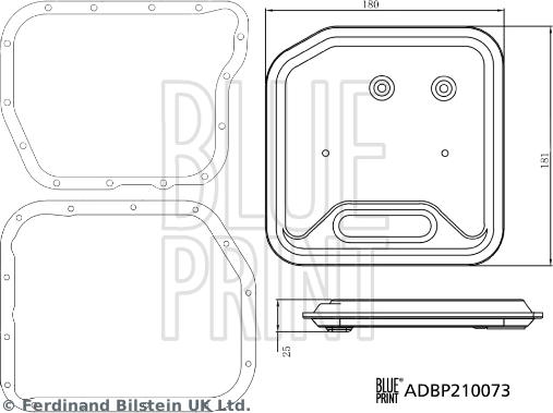 Blue Print ADBP210073 - Hydraulic Filter, automatic transmission www.parts5.com