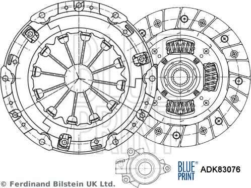 Blue Print ADK83076 - Clutch Kit www.parts5.com