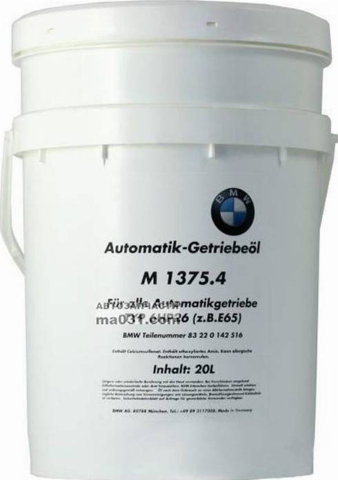 BMW 83 22 0 142 516 - Automatic Transmission Oil www.parts5.com