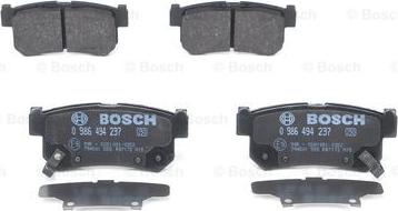 BOSCH 0 986 494 237 - Brake Pad Set, disc brake www.parts5.com