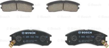 BOSCH 0 986 493 790 - Brake Pad Set, disc brake www.parts5.com