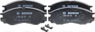 BOSCH 0 986 424 572 - Brake Pad Set, disc brake www.parts5.com