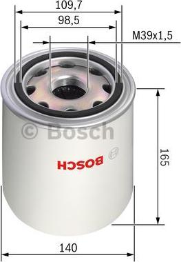 BOSCH 0 986 628 250 - Air Dryer Cartridge, compressed-air system www.parts5.com