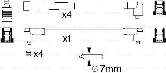 BOSCH 0 986 356 719 - Ignition Cable Kit www.parts5.com