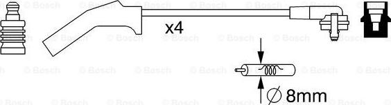 BOSCH 0 986 357 257 - Ignition Cable Kit www.parts5.com