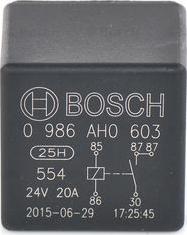 BOSCH 0 986 AH0 603 - Relay, main current www.parts5.com