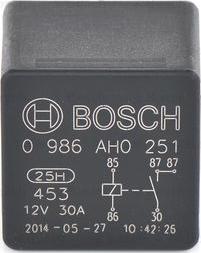 BOSCH 0 986 AH0 251 - Relay, main current www.parts5.com