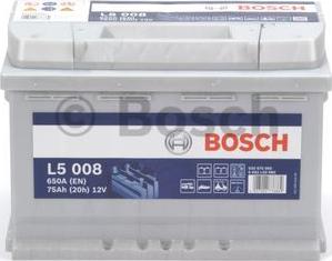 BOSCH 0 092 L50 080 - Стартерная аккумуляторная батарея, АКБ www.parts5.com
