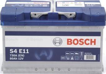BOSCH 0 092 S4E 110 - Стартерная аккумуляторная батарея, АКБ www.parts5.com