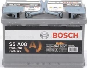 BOSCH 0 092 S5A 080 - Стартерная аккумуляторная батарея, АКБ www.parts5.com