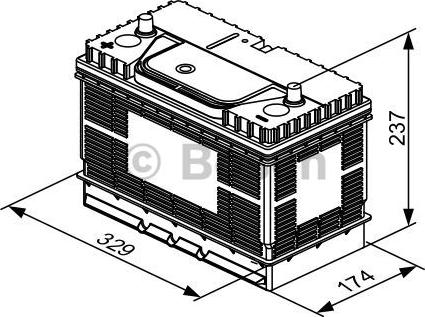 BOSCH 0 092 T30 500 - Starterbatterie www.parts5.com